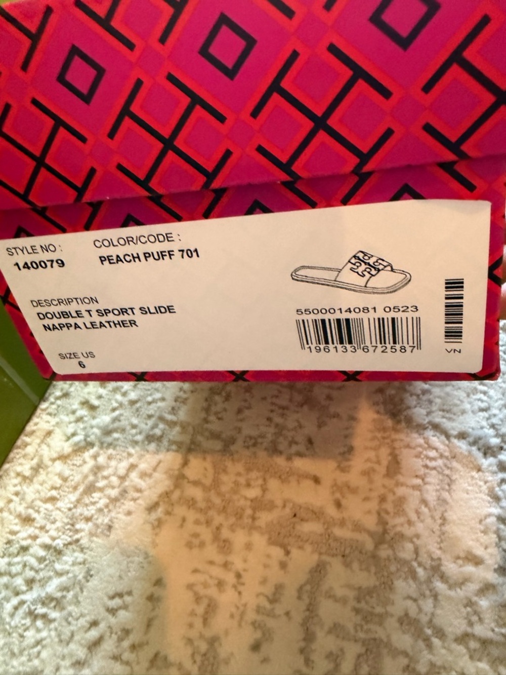 Tory Burch Double T Sport Slide Sandals - Picture 9 of 9